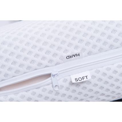 Oblazinjena postelja z vzmetnico in shranjevalnim prostorom MARIA ONE 90x200 cm, siva