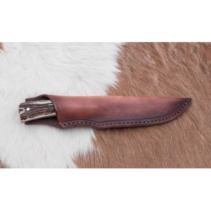 Odpremni lovski nož 12 cm jelenovo rogovje