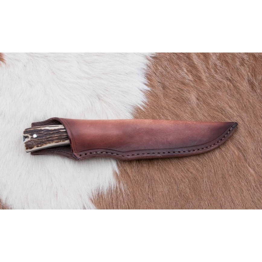 Odpremni lovski nož 12 cm jelenovo rogovje