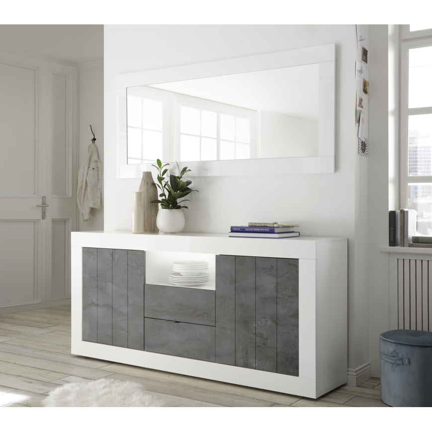 Ogledalo FINERA 75x170 cm, belo