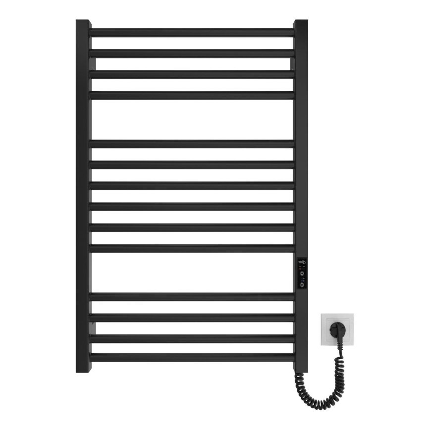 Ogrevani nosilec za brisače z lestvijo HF DERBY 170W/230V 77x53 cm črna