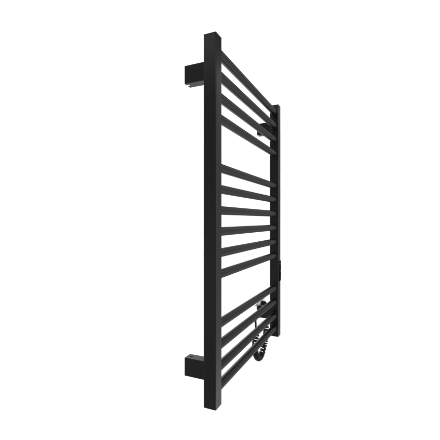 Ogrevani nosilec za brisače z lestvijo HF DERBY 170W/230V 77x53 cm črna