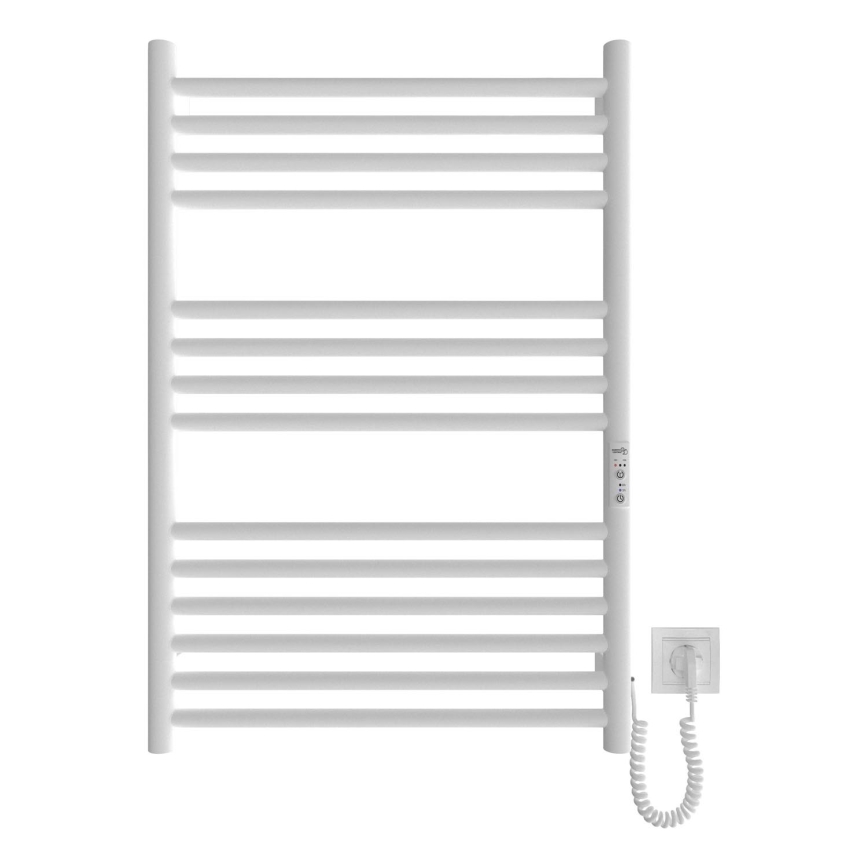 Ogrevani nosilec za brisače z lestvijo HF GREENWICH 170W/230V 77x53 cm bela okrogla