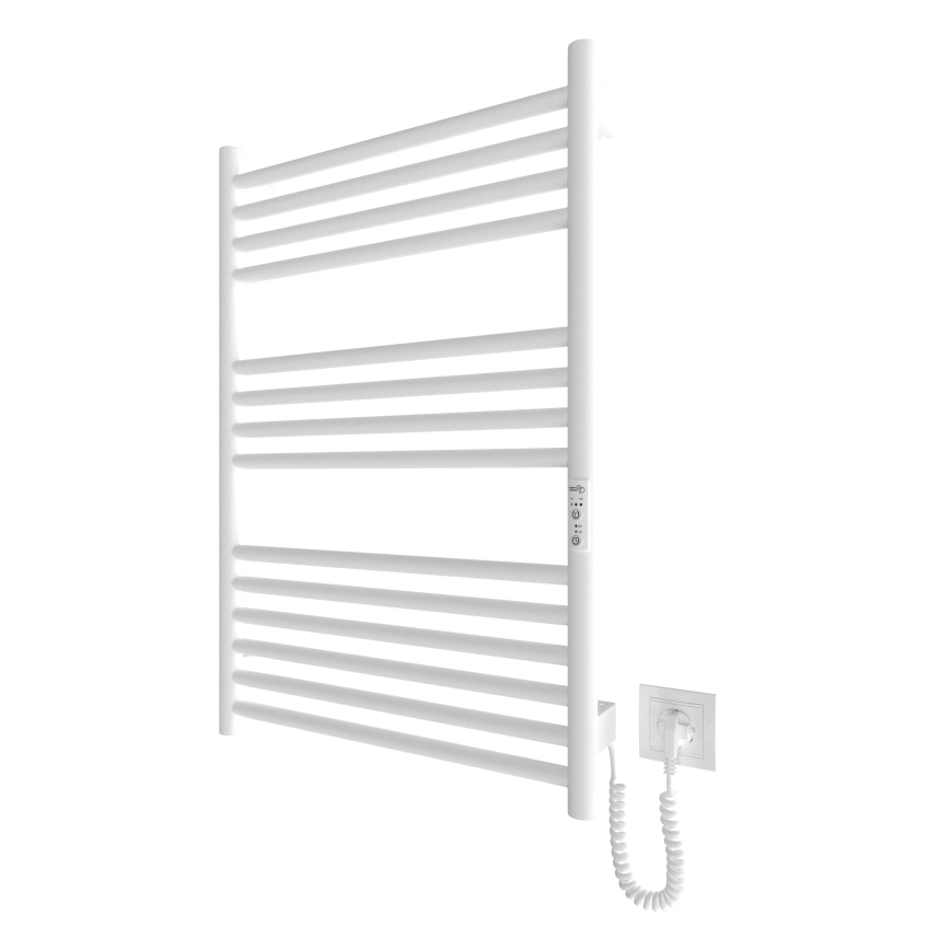 Ogrevani nosilec za brisače z lestvijo HF GREENWICH 170W/230V 77x53 cm bela okrogla