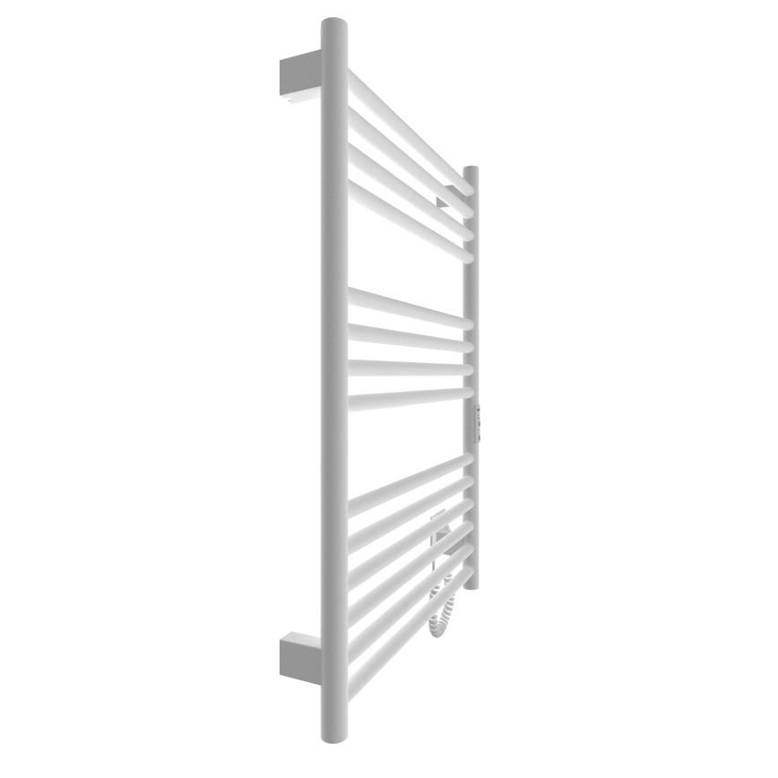 Ogrevani nosilec za brisače z lestvijo HF GREENWICH 170W/230V 77x53 cm bela okrogla