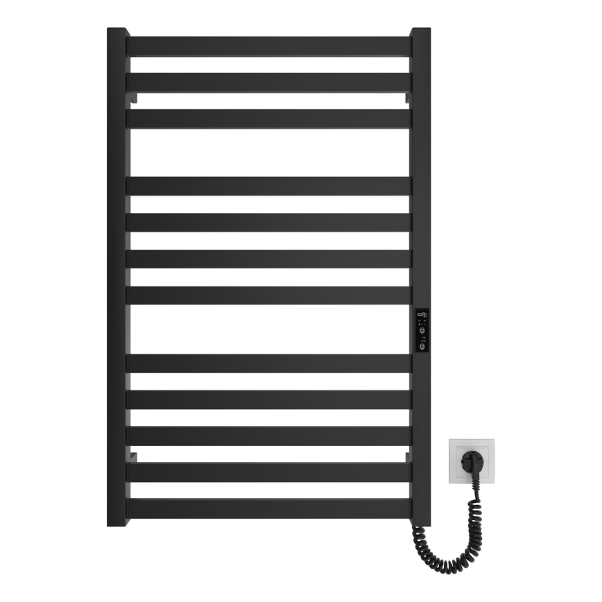 Ogrevani nosilec za brisače z lestvijo HF OXFORD 170W/230V 77x53 cm črna