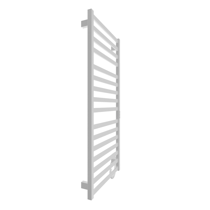 Ogrevani nosilec za brisače z lestvijo HF OXFORD 255W/230V 117x53 cm bela desno
