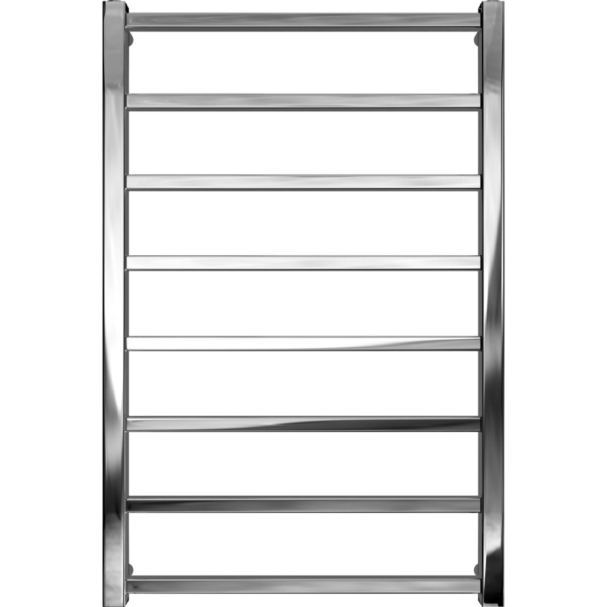 Ogrevani nosilec za brisače z lestvijo TOKIO 174W/230V 80x53 cm nerjaveče jeklo/sijajni krom