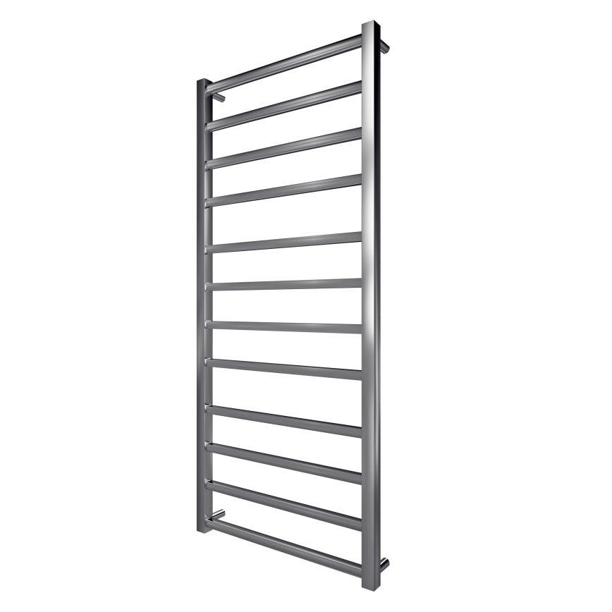 Ogrevani nosilec za brisače z lestvijo TOKIO 260W/230V 120x53 cm nerjaveče jeklo/sijajni krom