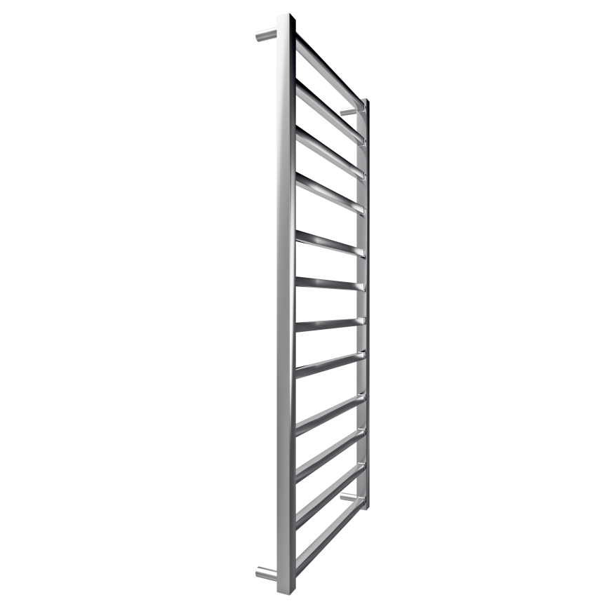 Ogrevani nosilec za brisače z lestvijo TOKIO 260W/230V 120x53 cm nerjaveče jeklo/sijajni krom