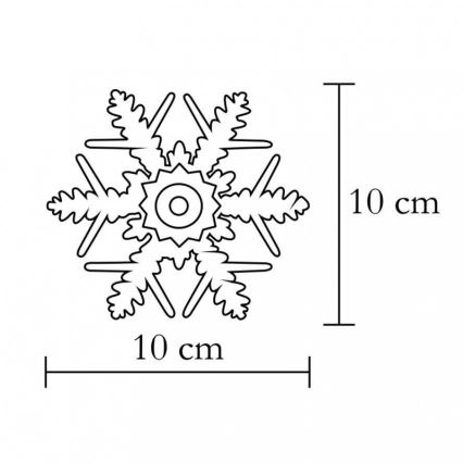 Okenska dekoracija 1xLED/2xCR2032