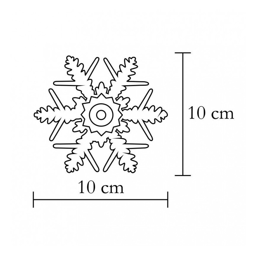Okenska dekoracija 1xLED/2xCR2032