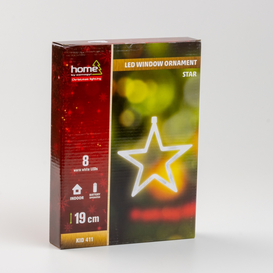 Okenska dekoracija 8xLED/3xAA