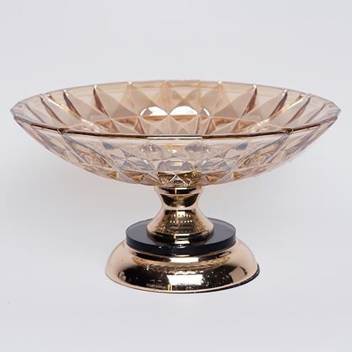 Okrasni pladenj pr. 29,5 cm rjava/dimna