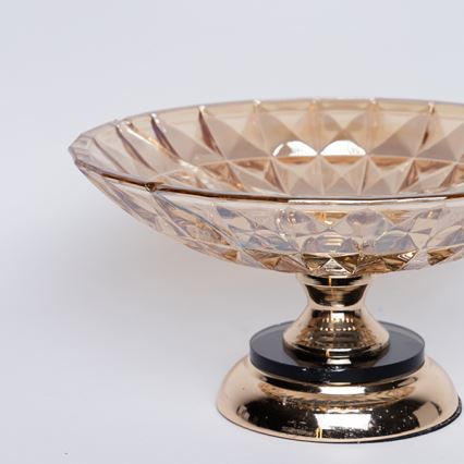 Okrasni pladenj pr. 29,5 cm rjava/dimna