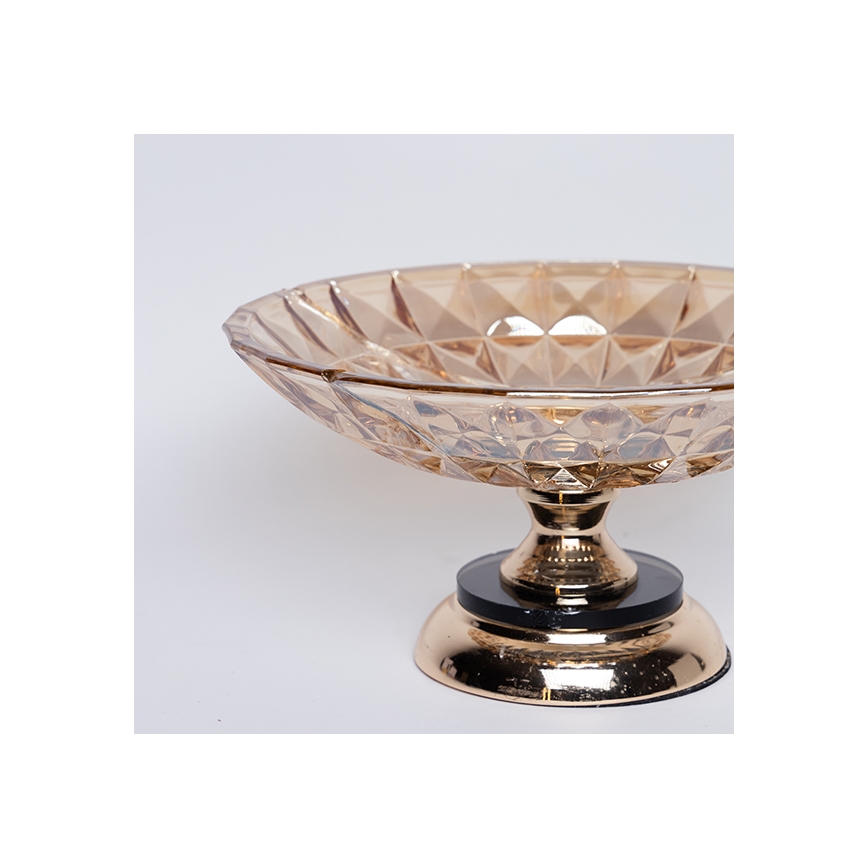 Okrasni pladenj pr. 29,5 cm rjava/dimna