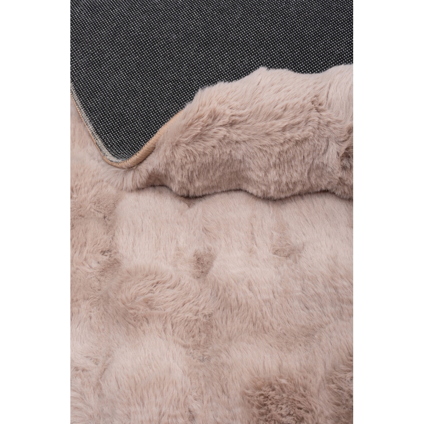 Okrogla preproga RABBIT BUBBLE 160 cm bež