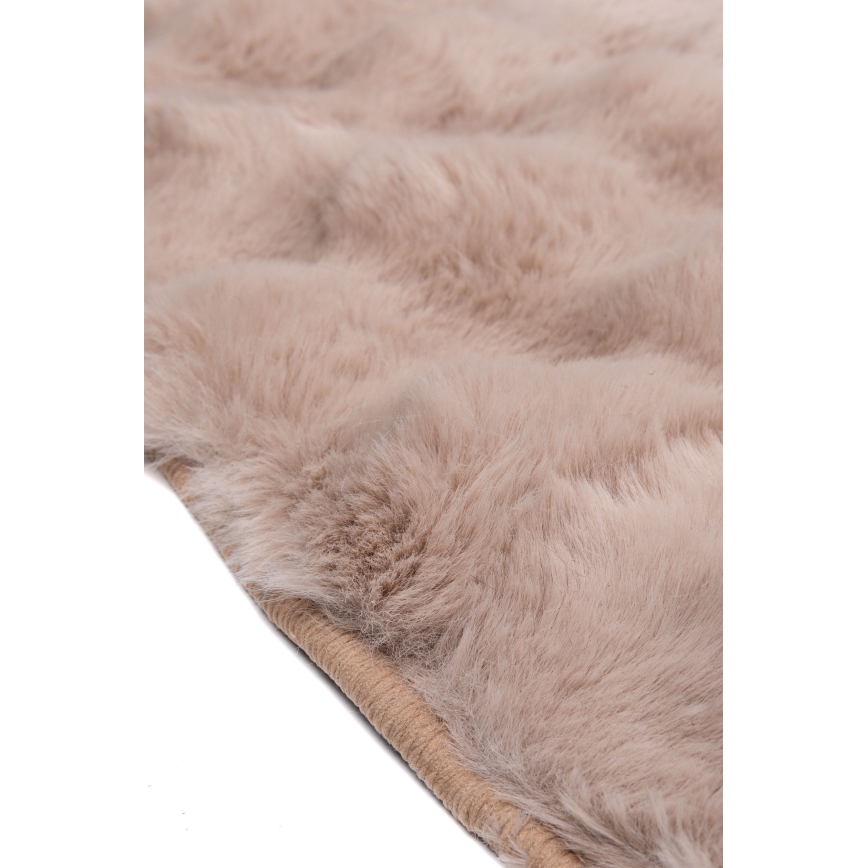 Okrogla preproga RABBIT BUBBLE 160 cm bež