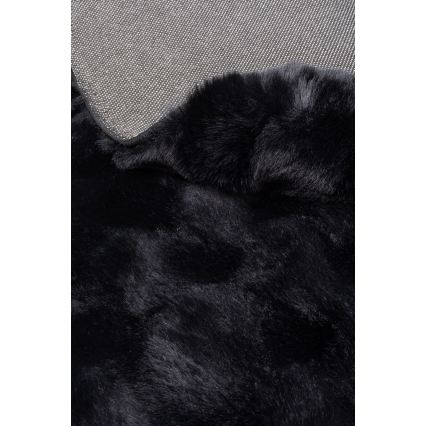Okrogla preproga RABBIT BUBBLE, 160 cm, črna