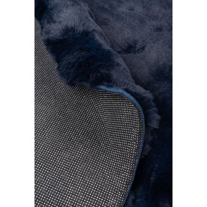 Okrogla preproga RABBIT BUBBLE 160 cm modra
