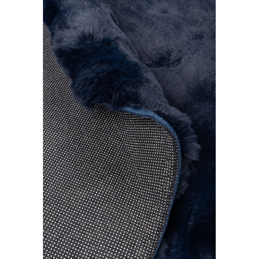 Okrogla preproga RABBIT BUBBLE 160 cm modra