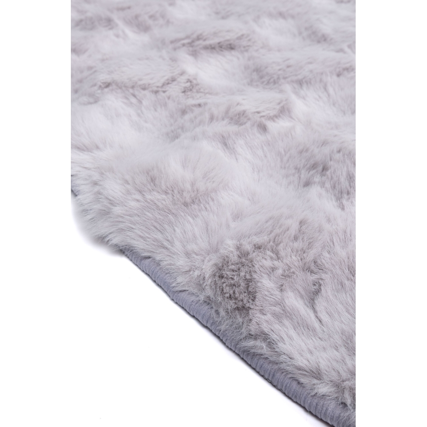 Okrogla preproga RABBIT BUBBLE 160 cm siva