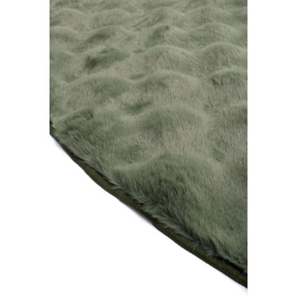 Okrogla preproga RABBIT BUBBLE 160 cm zelena