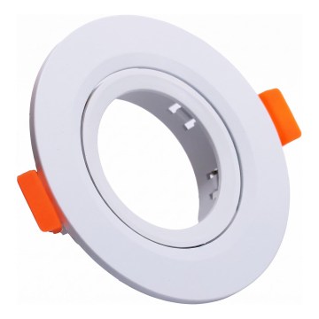 Okvir za vgradno stropno svetilo GU10, premer 9 cm, bel