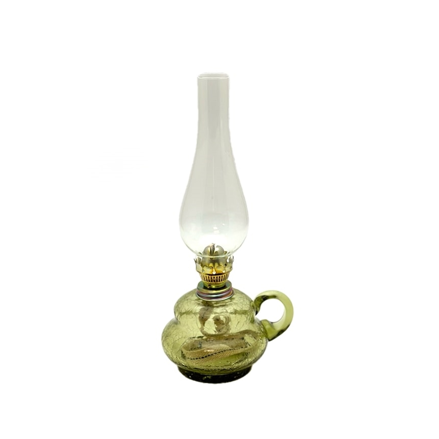 Oljna svetilka ANNA 33 cm gozd zelena