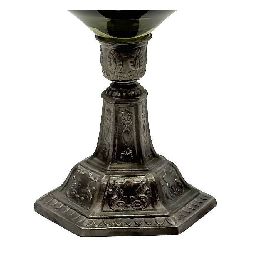 Oljna svetilka KRASOMÍRA 42 cm gozd zelena