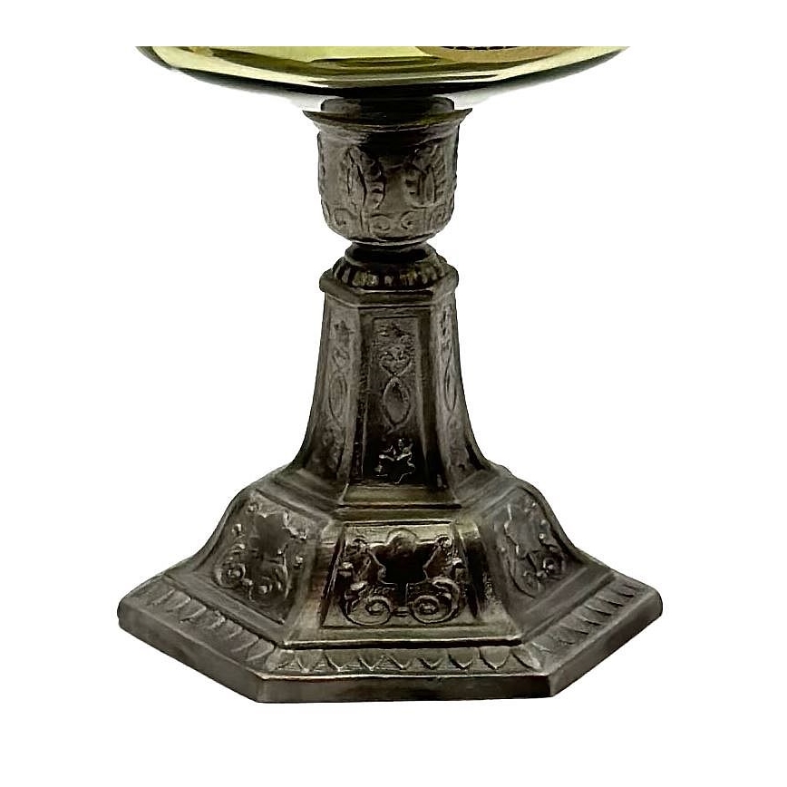 Oljna svetilka LUDMILA 42 cm gozd zelena