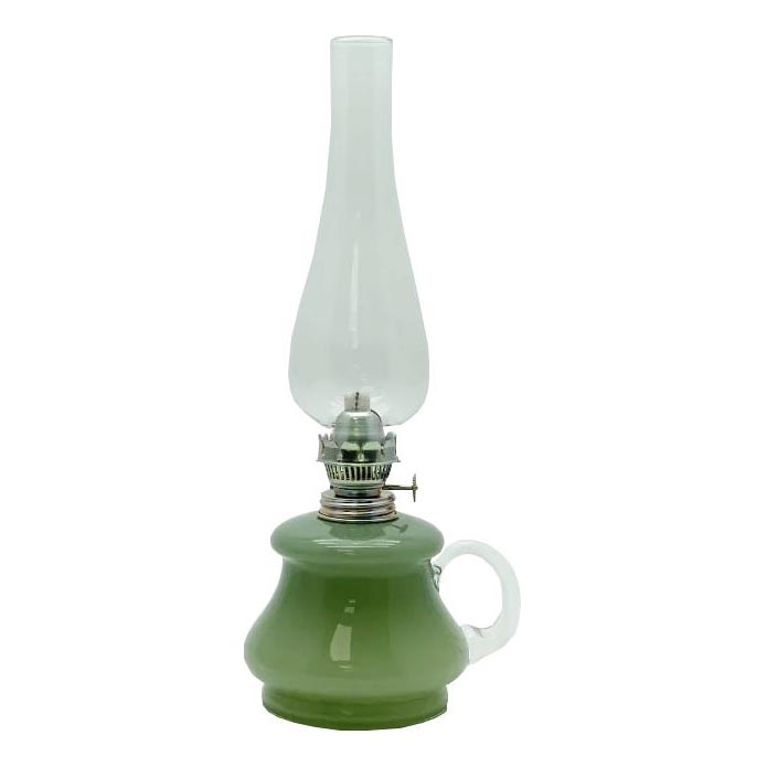 Oljna svetilka TEREZA 34 cm gozd zelena