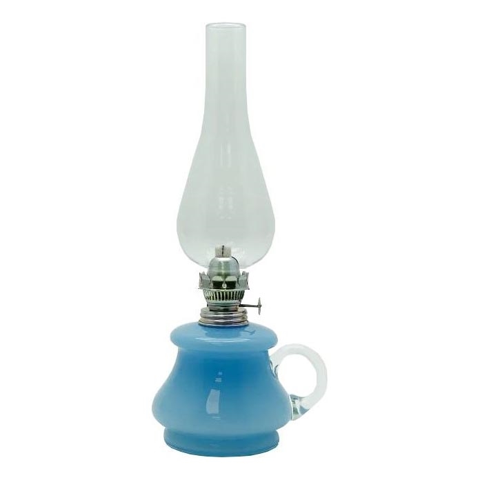 Oljna svetilka TEREZA 34 cm svetlo modra