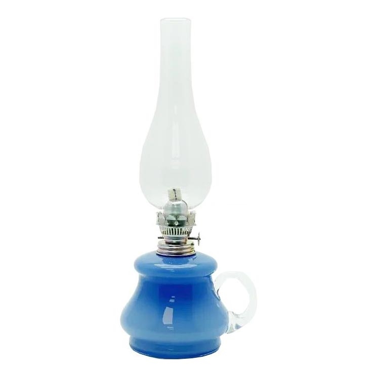 Oljna svetilka TEREZA 34 cm temno modra
