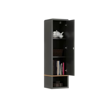 Omara z odprto polico FRED antracit/dub artisan