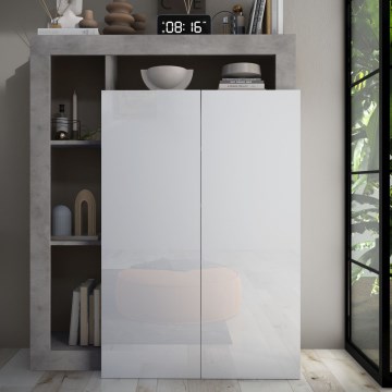 Omara LENOR bela/siva beton