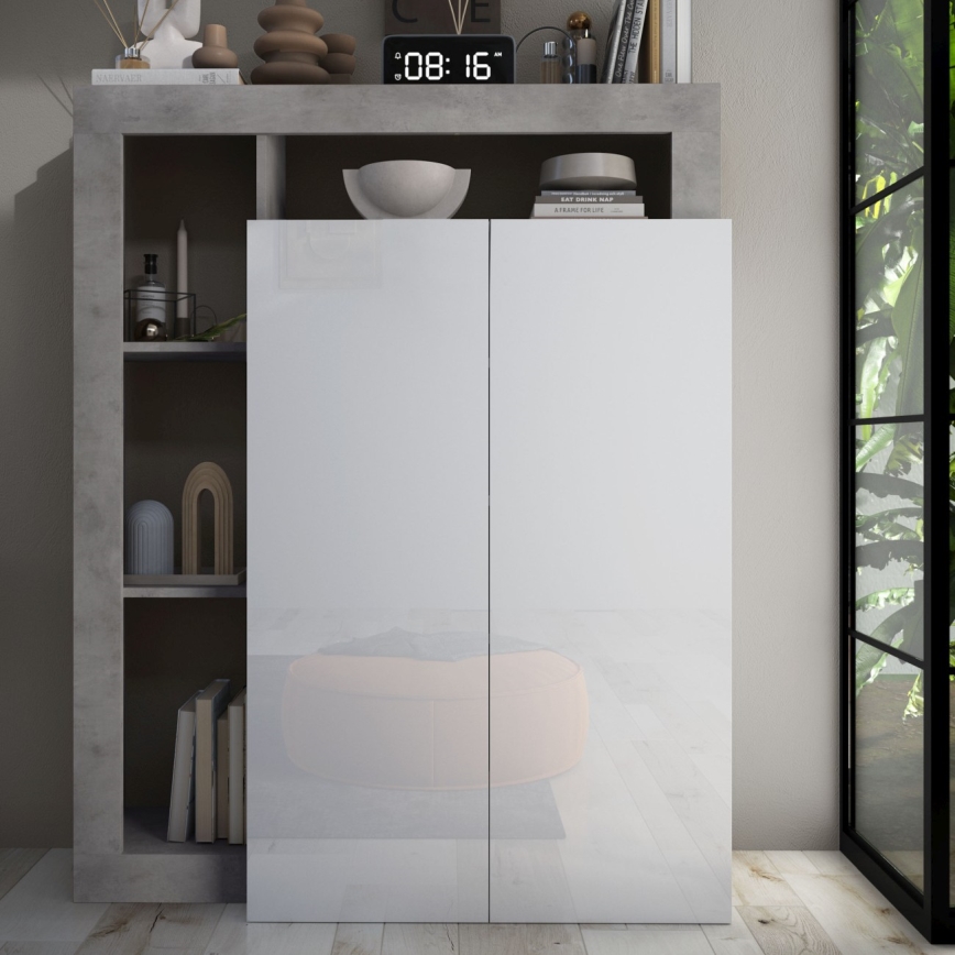 Omara LENOR bela/siva beton