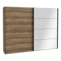 Omara z ogledalom OREN 270x210 cm artisan hrast