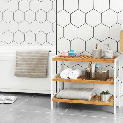 Omara za čevlje MATE rjava/bela