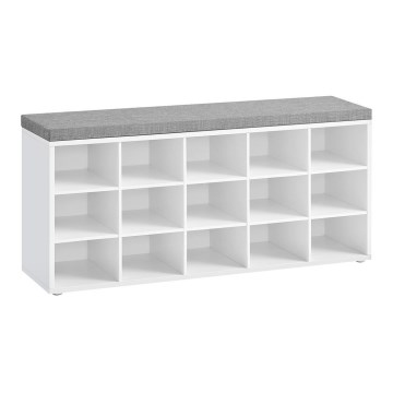 Omara za čevlje VOREN 105 x 48 x 30 cm bela/siva