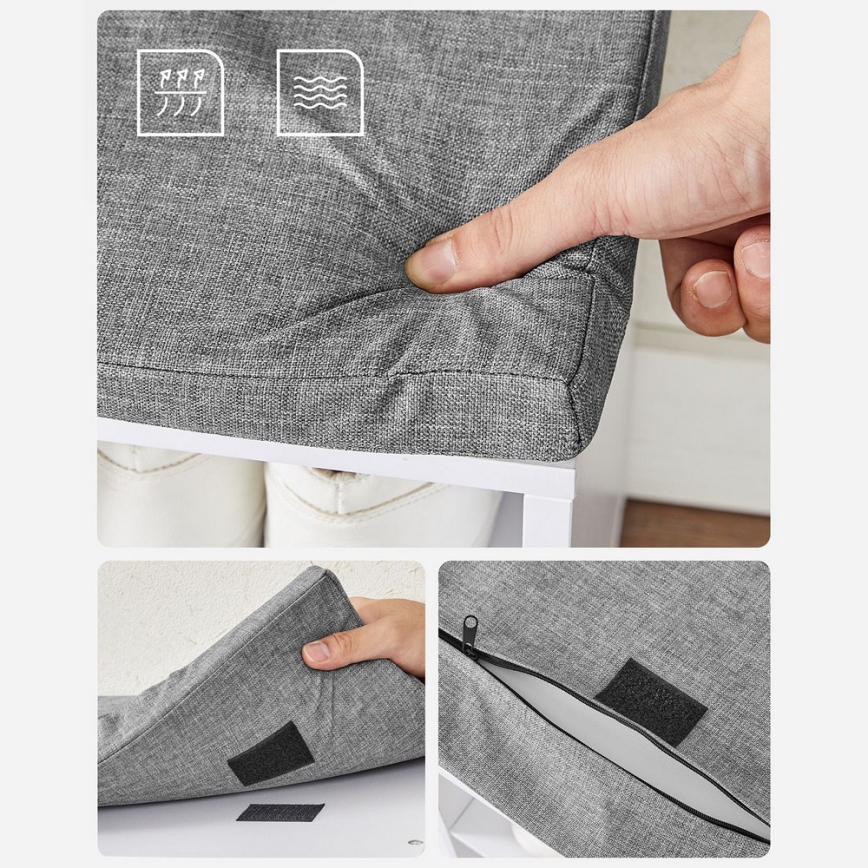 Omara za čevlje VOREN 105 x 48 x 30 cm bela/siva