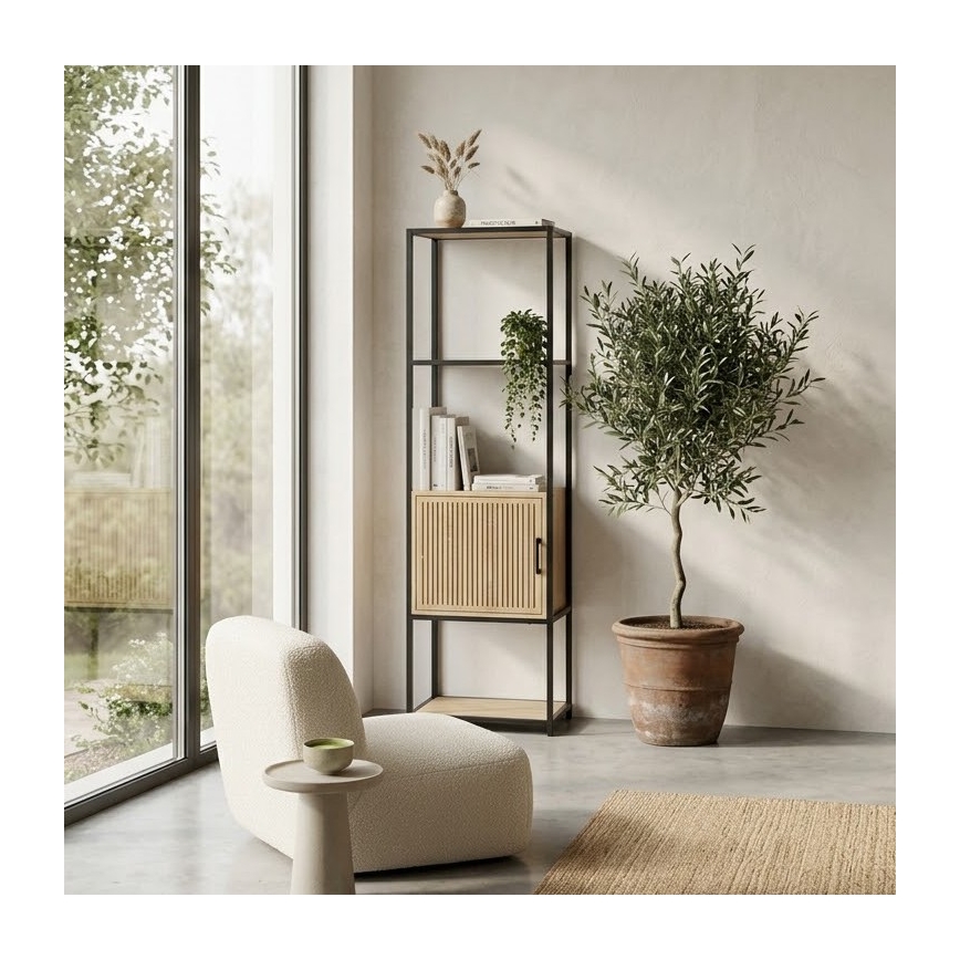 Omara za knjige BAZO 43x153 cm rjava
