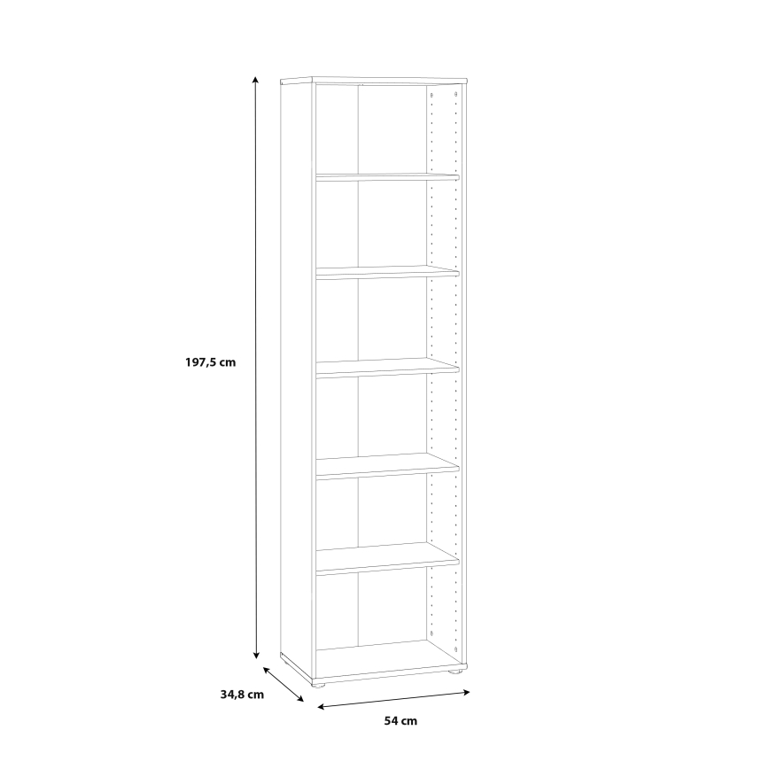 Omara za knjige URAN, bela