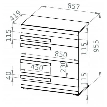 Omarica SARPA 96x86 cm bela/rjava