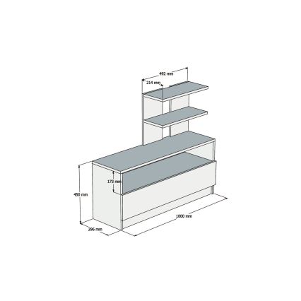 Omarica za čevlje AIRY 45x100 cm rjava