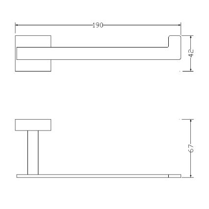 OMNIRES 8151BCR - Držalo za toaletni papir LIFT sijajni krom