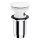 OMNIRES A706BM - Odpadni umivalnik CLICK-CLACK pr. 6,6 cm mat bela