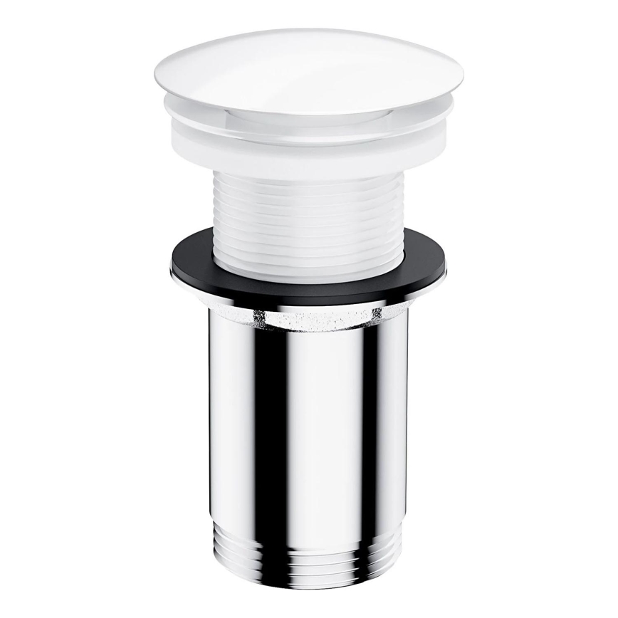 OMNIRES A716BP - Odpadni umivalnik CLICK-CLACK pr. 6,6 cm sijoča ​​bela