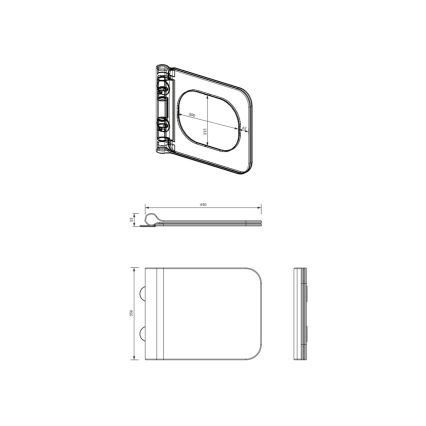 OMNIRES BOSTONDEBP - WC deska SoftClose BOSTON duroplast/sijoča ​​bela