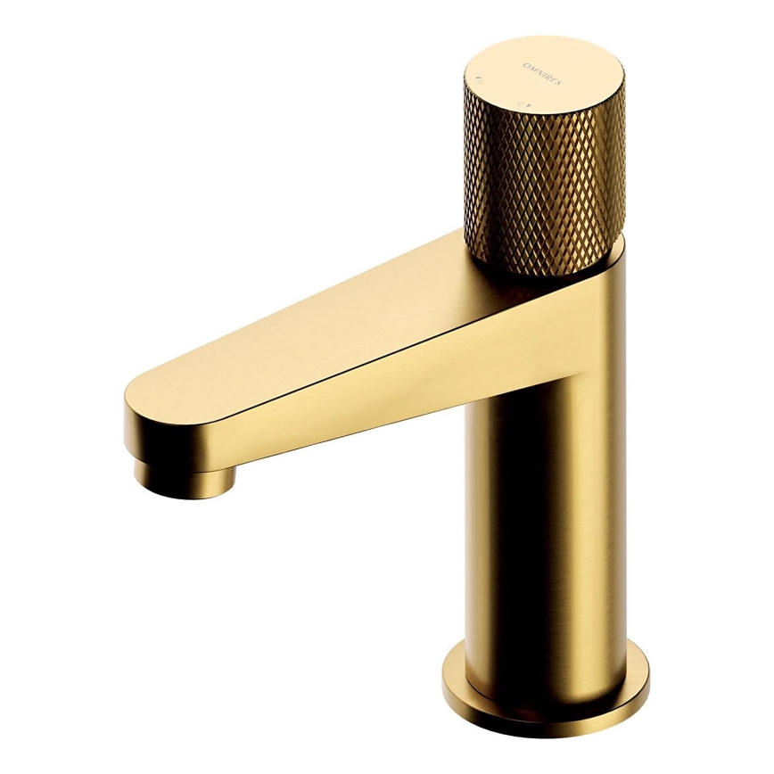 OMNIRES CT8010GLB - Pipa za umivalnik CONTOUR 16,6 cm brušena zlata